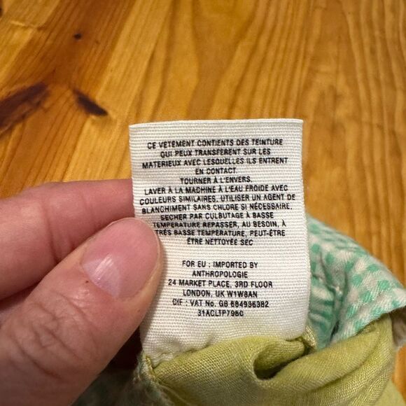 Pilcro and the Letterpress PILCRO Linen Blend Pants No 06 Light Green - Picture 10 of 12